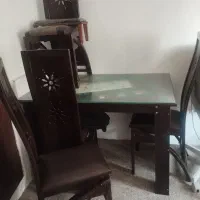 میزنهارخوری 4نفره تمام چوب|میز و صندلی غذاخوری|بجنورد, |دیوار