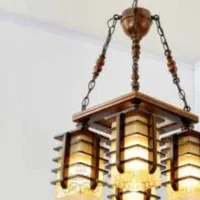 لوستر چوبی