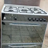 اجاق گاز ۵ شعله طرح فر سالم و تمیز