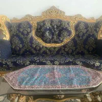 مبلمان سلطنتی ۷ نفره و تلوزیون و میزتی وی و جاکفشی|مبلمان خانگی و میز عسلی|نسیمشهر, |دیوار