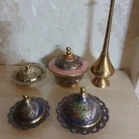 برنجی برنزی کلکسیون مجسمه ظروف آشپزخانه برنز