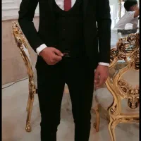 کت شلوار مشکی جنس عالی شلوار کش خور راحت