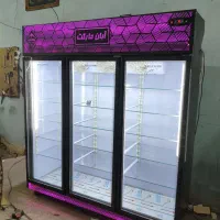 یخچال تمام نور پردازی مشکی بنفش دومتری