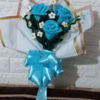 فروش گلهای بافتنی رز ونرگس