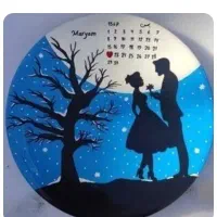 دیوار کوب سفالی