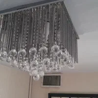 لوستر سقفی کریستالی جنس خوب به همراه کنار دیواری|لوستر و چراغ آویز|تهران, امام زاده حسن|دیوار