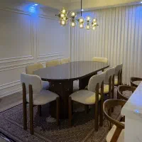 میز ناهارخوری ۸ نفره کاملاً نو