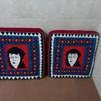 سه جفت پشتی درحدنو دست بافت بند ابریشم|پشتی|شیراز, قلعه نو|دیوار