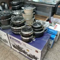 سرویس قابلمه14پارچه/گرانیتی/لانه زنبوری/ضخیم ارسال|ظروف پختوپز|مشهد, گلشور|دیوار