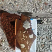 کنده کاری مس روی چوب گردو عتیقه