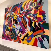 تابلو رنگ روغن جذاب و زیبا