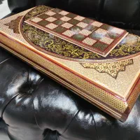 تخته نرد شطرنج خاتم در انواع طرح تذهیب چوگان