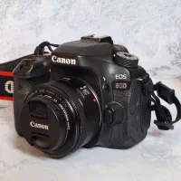 فروش دوربین canon 80d + سه پایه و تک پایه