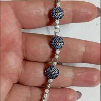 دستبند تنیسی نقره عیار ۹۲۵ با آبکاری رادیوم|جواهرات|زاهدان, |دیوار