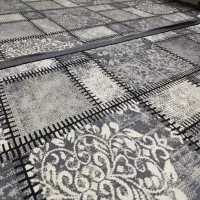 پالاز موکت طوسی سفید 2 عدد 9 متری