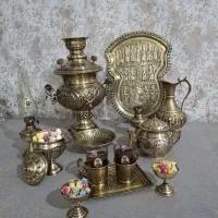 سماور برنجی وبرنزی|سماور، چای‌ساز، قهوه‌ساز|کرمانشاه, |دیوار