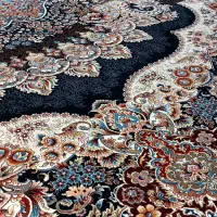 فرش ارکیده سورمه ای ، تمام نخ / ۱۰ رنگ /تراکم ۲۷۰۰|فرش|تهران, پونک|دیوار