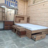 سرویس خواب دونفره شیک ام دی اف باتشک فنری
