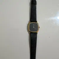 ساعت امگای زنانه دست دوم بند چرم
