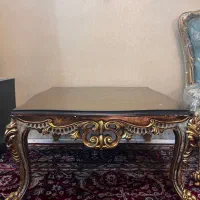 مبل سلطنتی‌۷نفره به همراه میز ناهار خوری و گل میز|مبلمان خانگی و میز عسلی|تهران, شادمان|دیوار