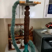 قلیون دوسیب چوبی تنه بزرگ