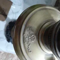 لمپای تمام برنجی قدیمی شیروخورشید شیک ازبهترین نوع|لامپ و چراغ|گرگان, |دیوار