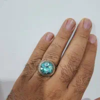 انگشتر نقره اصل سنگ الماس موزانایت|جواهرات|مریوان, |دیوار