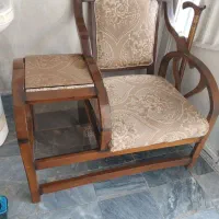 صندلی تلفن چوبی