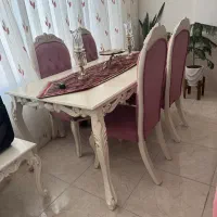 یک دست مبلمان ۷نفره با میز وعسلی و میزناهارخوری|مبلمان خانگی و میز عسلی|مبارکه, |دیوار