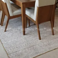 روفرشی بوهمی رنگ  نسکافه ای و کرم دورو