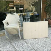 میز و صندلی پلاستیکی حصیری ۹۹۱|میز و صندلی غذاخوری|لواسان, |دیوار