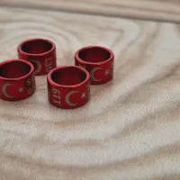 حلقه پا کفتر ۹ عدد نو