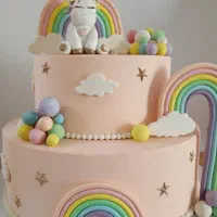 کیک های خامه ای وفوندانتی