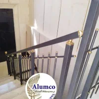 نرده استیل( استاتیک مشکی مربع-محکم)