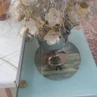 گلدان و گل نقره ای|گل مصنوعی|گلستان (تهران), |دیوار