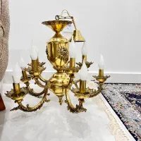 لوستر برنجی  و لوستر ابکاری