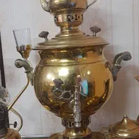 سماور برنجی قدیمی|سماور، چای‌ساز، قهوه‌ساز|زنجان, |دیوار