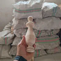 ستون خراطی آباژور و لوستر چوبی وسط سوراخ|لوستر و چراغ آویز|تهران, بهارستان|دیوار