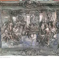 تابلوی فایبرگلاس آنتیک شام آخر