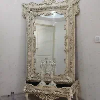 آینه شمعدان صدفی رنگ در شهریار