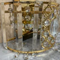 لوستر دیوارکوب کریستالی نو|لوستر و چراغ آویز|قزوین, |دیوار