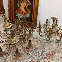 فروش خریدارلوستر های برنزی ابکاری طلایی|لوستر و چراغ آویز|تهران, ستارخان|دیوار