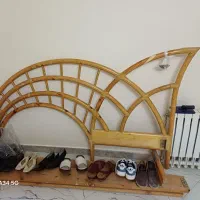 اسکلت تخت دو نفره وزیر یخچالی چرخ دار