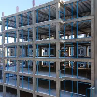 جوشکاری والپست ونبشی نما و تقویت ستون وکاشت میلگرد