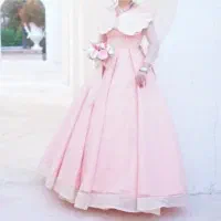 لباس عروس گلبهی مناسب عقد