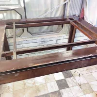 فروش فقط میز ناهار خوری ۶ نفره چوبی با روی شیشه|میز و صندلی غذاخوری|نجف‌آباد, گلدشت|دیوار