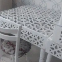 میز و صندلی و بخاری ۶عدد نو|کافیشاپ و رستوران|تربتحیدریه, باغ ملی|دیوار