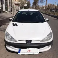 خودرو 206 تیپ دو رنگ سفید مدل 1398