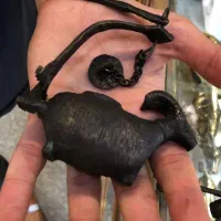 سردیس رضاه شاه و محمد رضا شاه و پیسوز و چراغ جادو|کلکسیون اشیاء عتیقه|قزوین, |دیوار