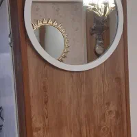 آینه با قاب سفید قطر ۵۸